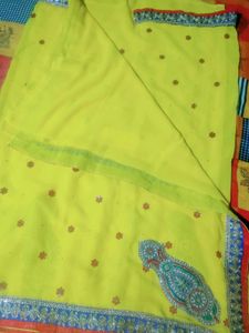 New Saree Yellow