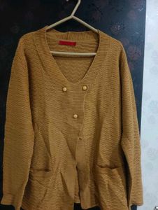 Mustard Colour Cardigan