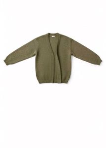 whimsical olive green Knit Cardigan🍀🍃💚🐸🐢