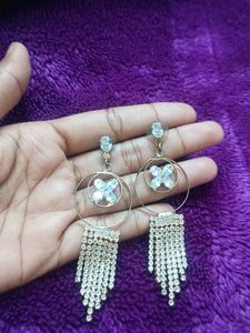 Dangling Rhinestone Earrings