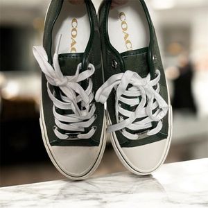Coach Green Canvas Sneakers