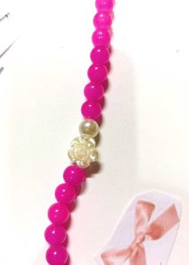 Pink Beaded Bracelet / Rakhi