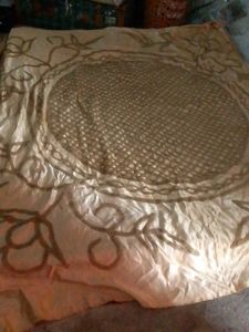 Best Yellow And Browny Colour Bed Cover