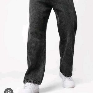 Acid Wash Black Jeans