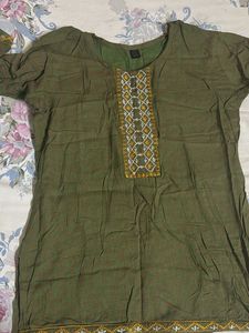 Olive Green Kurta