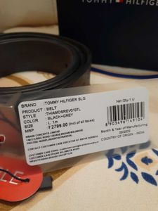 TOMMY HILFIGER genuine leather men&#39;s belt