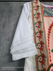 White Multi Colour Kurta