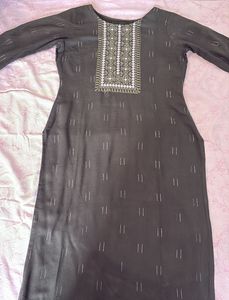 Striaght Kurta- Green Colour