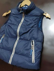 Navy Blue Winter Cut Sleeve Jacket 4-5 Year Boy