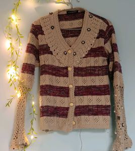 Striped Knit Cardigan