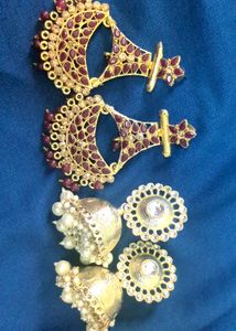 Big Golden Jhumkas Or Dangler