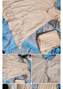 combo 3 Stylish Blue Printed Kurta Set