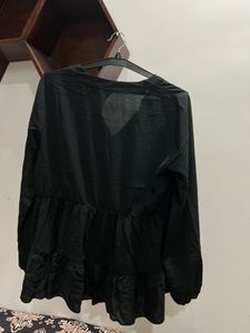 Chic Black Button-Down Top