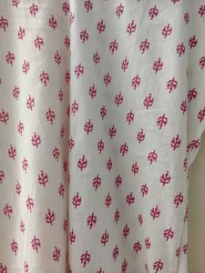White And Pink Short Kurti For Daily Wear