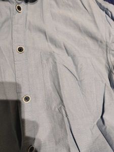 Casual Full Sleeve Blue Shirt
