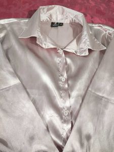 Casual Satin Shirt For Women