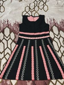 Cute Black & Pink Dress for winter
