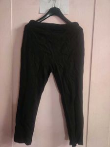 Women Matt Black Tracpants 3xl