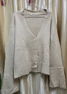 Beige Cardigan.