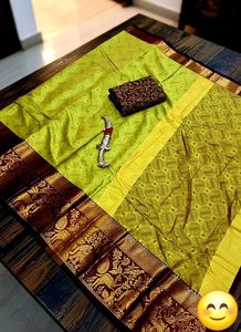 Elegant Yellow Silk Saree