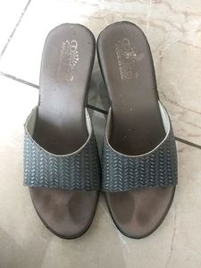 Grey Silver Heels