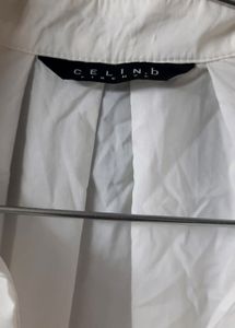 White Ruffled Collar Top