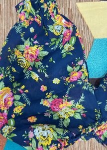 Floral Ruffle Top