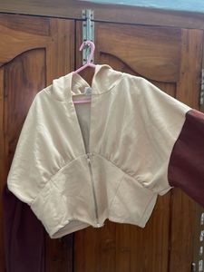 Trendy Hooded Corset Sweatshirt