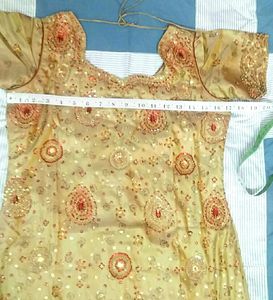 Golden and Mehroon Suit