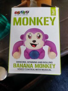 Purple Monkey Banana Toy