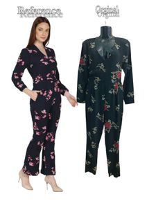 Floral Print Jumpsuit Good Condition