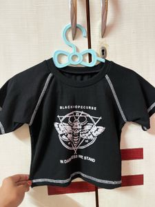 Black “Blackhopecurse” Graphic T-Shirt