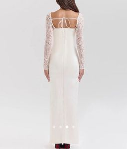 Elegant White Lace Dress