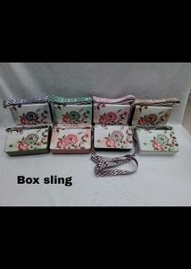 Floral Box Sling Bag All Color Available
