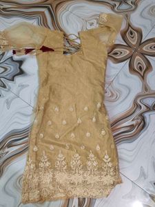 Net Golden Kurti