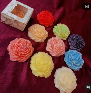 Rose Flower Candles