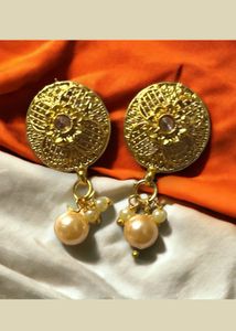 Long golden jewellery set