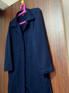 Navy Tailored Longline winter Jacket