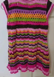 Colorful Knit Vest