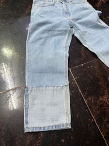 Unique Two-Tone Denim Jeans