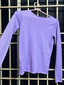 Lavender Ripped Top