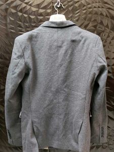 Gray Casual Blazer