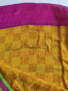 Multi Pattern Saree With Border
