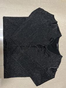 Black Shimmer Cardigan
