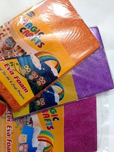 Glitter Foam Sheet (Pack Of 10 Sheets)