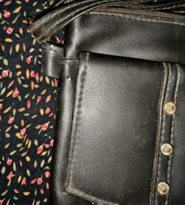 Vintage Black Crossbody Bag