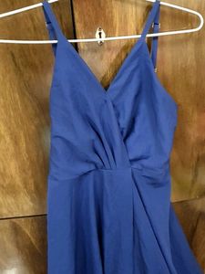 Navy Blue Partywear Maxi Dress