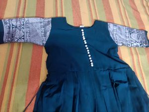 Bottle Green Anarkali Gown
