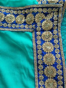 Elegant Turquoise Saree