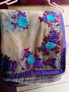 Elegant Floral Saree